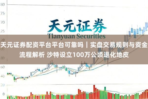 天元证券配资平台平台可靠吗｜实盘交易规则与资金流程解析 沙特设立100万公顷退化地皮